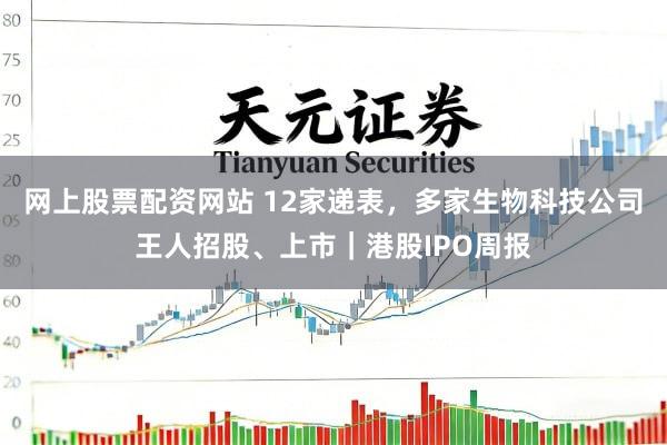 网上股票配资网站 12家递表，多家生物科技公司王人招股、上市｜港股IPO周报