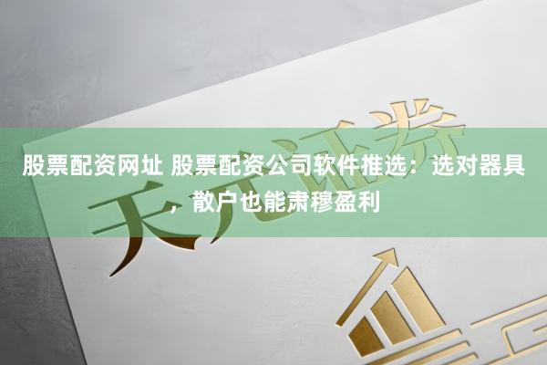 股票配资网址 股票配资公司软件推选：选对器具，散户也能肃穆盈利