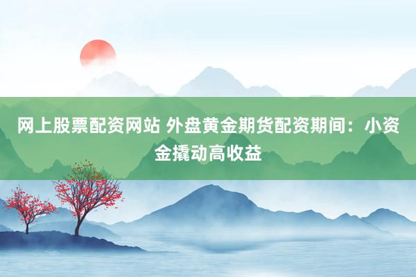 网上股票配资网站 外盘黄金期货配资期间：小资金撬动高收益